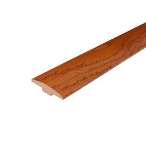 Swiss 0.28 in. Thick x 2 in. Wide x 78 in. Length Low Gloss Wood T-Molding