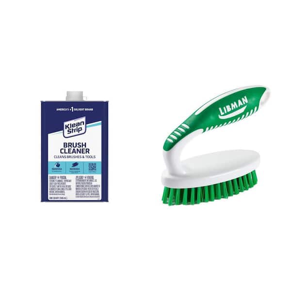 1 qt. Brush Cleaner and Small Space Scrub Brush Combo