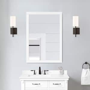 Bellington 40 in. W x 28 in. H Framed Rectangular Bathroom Vanity Mirror in White