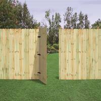 1/2 in. x 4 in. x 6 ft. Dog Ear Brazilian Pine Fence Picket (12-Pack)