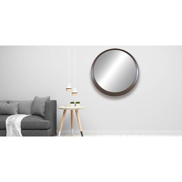 Large Round Black Modern Mirror (48 in. H x 48 in. W) WM8134Black - The  Home Depot