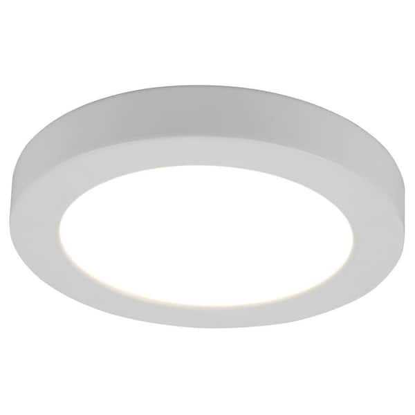Unbranded 7.2 in. 1-Light White LED Flush Mount