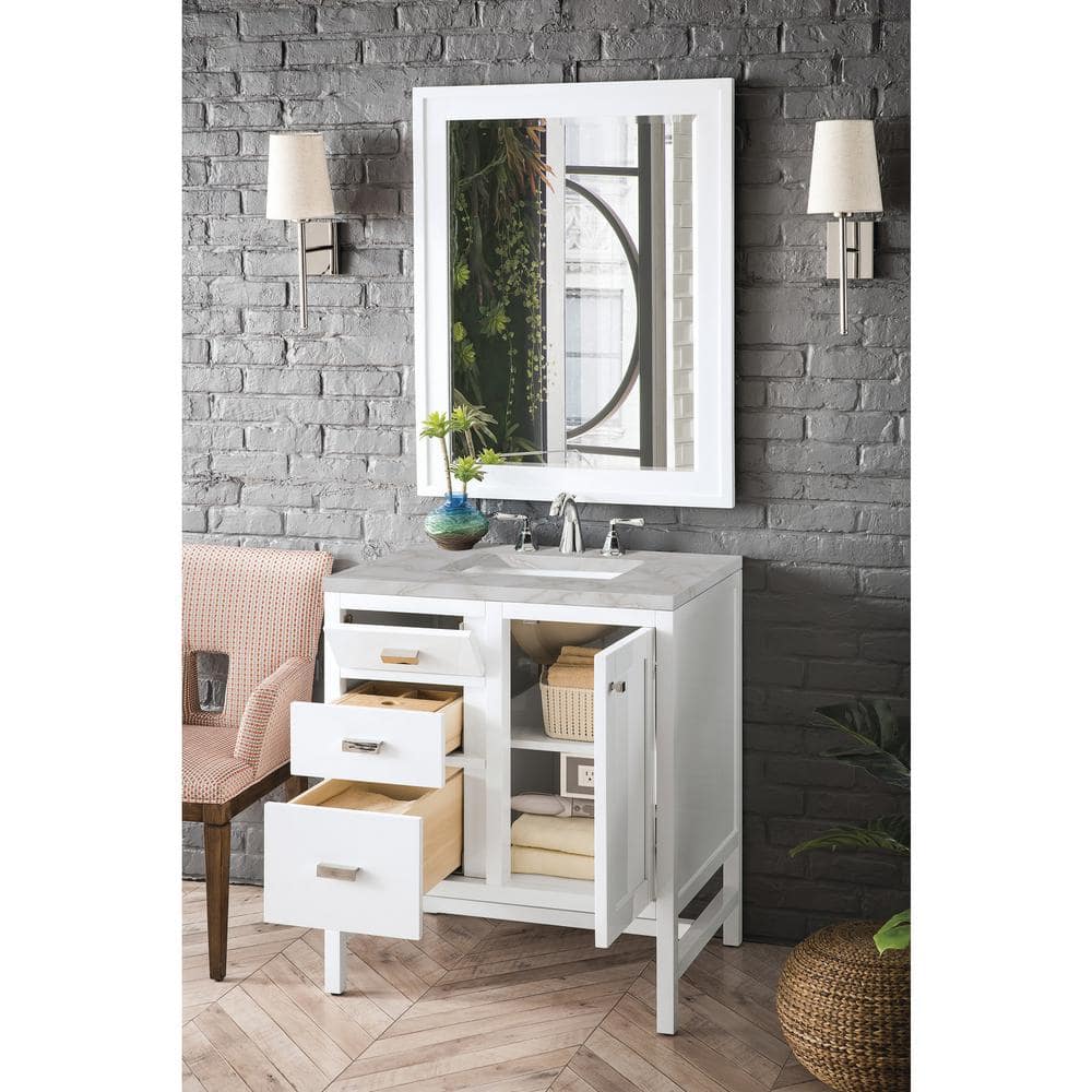 Addison 30" Glossy White Plywood Single Bathroom Vanity