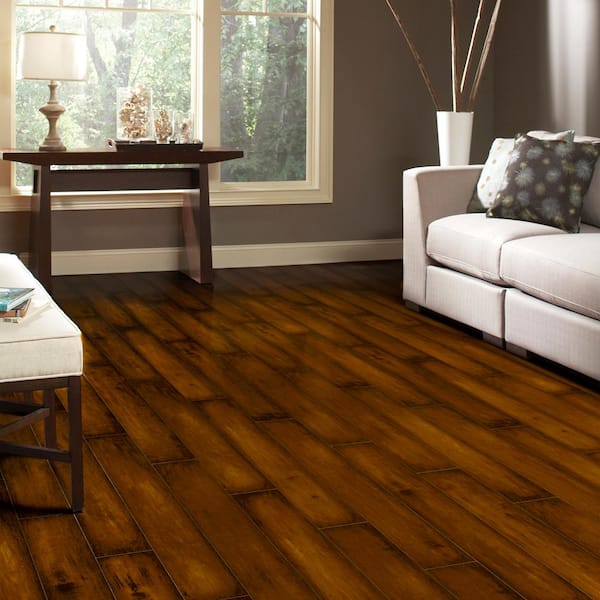Distressed Maple Lawrence 8 mm Thick x 5-5/8 in. Wide x 47-7/8 in. Length Laminate Flooring (18.70 sq. ft. / case)