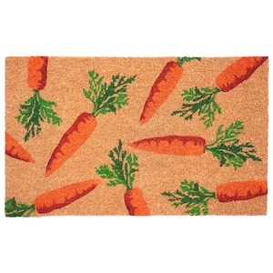 Carrot Patch Doormat, 17" x 29"