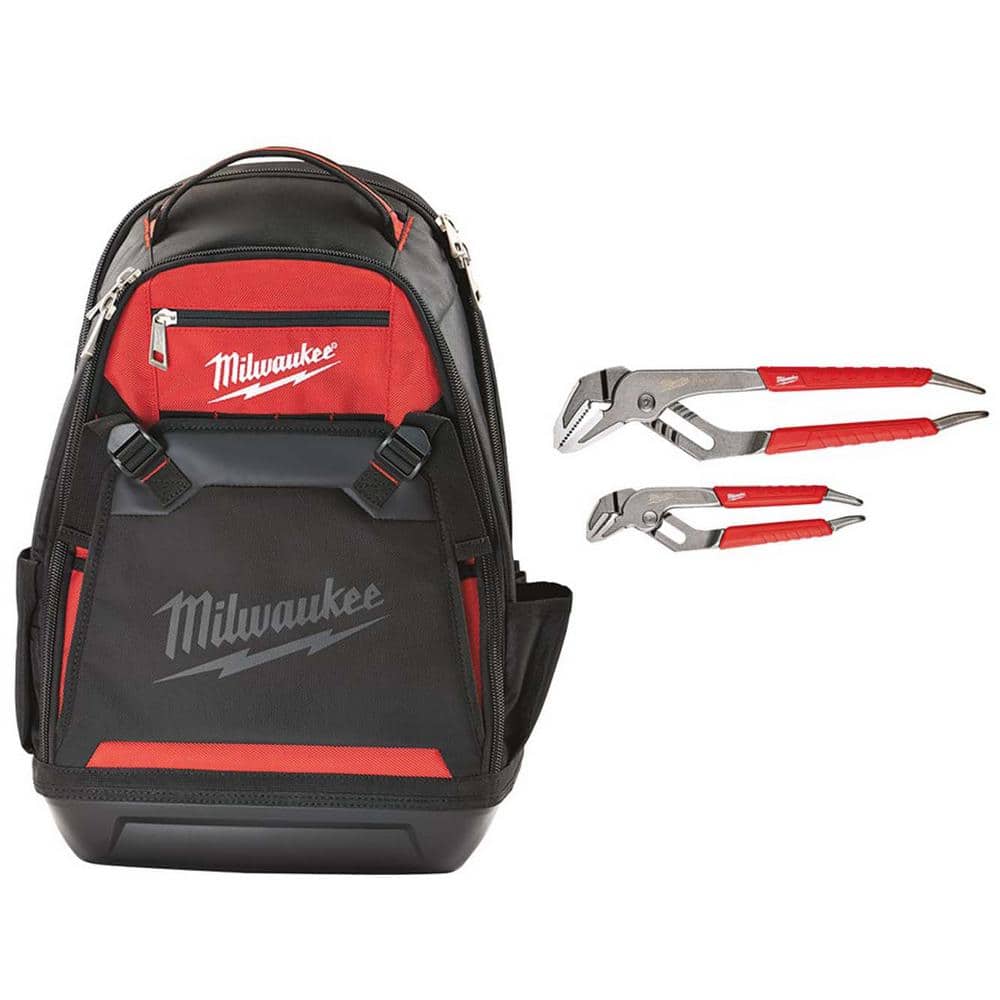 6 in. and 10 in. Jobsite Backpack with Straight-Jaw Pliers Set (2-Piece) price history on PriceWatchPro