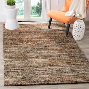 Retro Ivory/Gold 3 ft. x 5 ft. Striped Area Rug