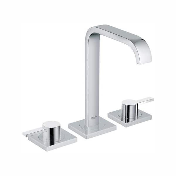 GROHE Allure 8 in. Widespread 2-Handle 1.2 GPM Bathroom Faucet in