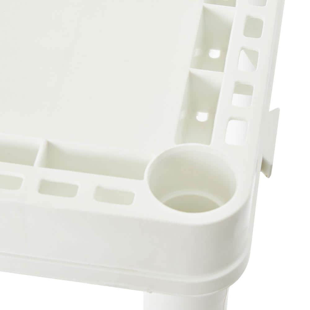 White 4-Shelf Kids Storage Organizer