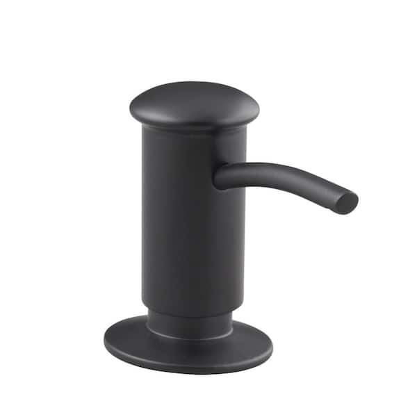 KOHLER Wall Mounted Soap Dispenser in Contemporary Matte Black