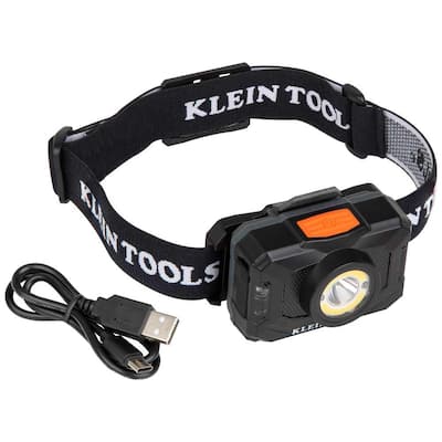 Rechargeable 2-Color LED Headlamp with Fabric Strap