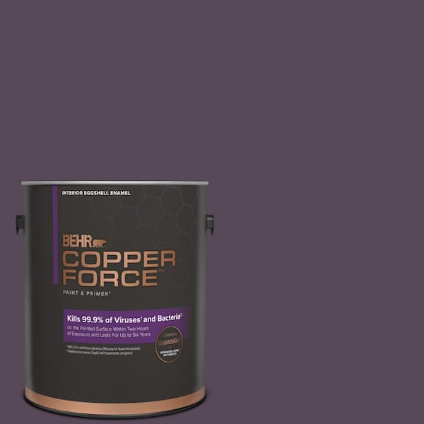 COPPER FORCE 1 gal. #M100-7 Deep Merlot Eggshell Enamel Virucidal and Antibacterial Interior Paint & Primer