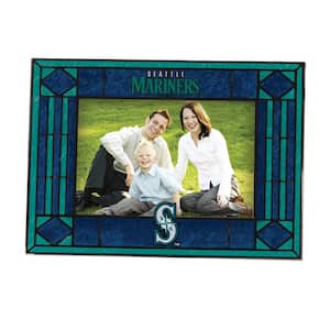 MLB - 4 in. x 6 in. Gloss Multi-Color Horizontal Art Glass Mariners Picture Frame