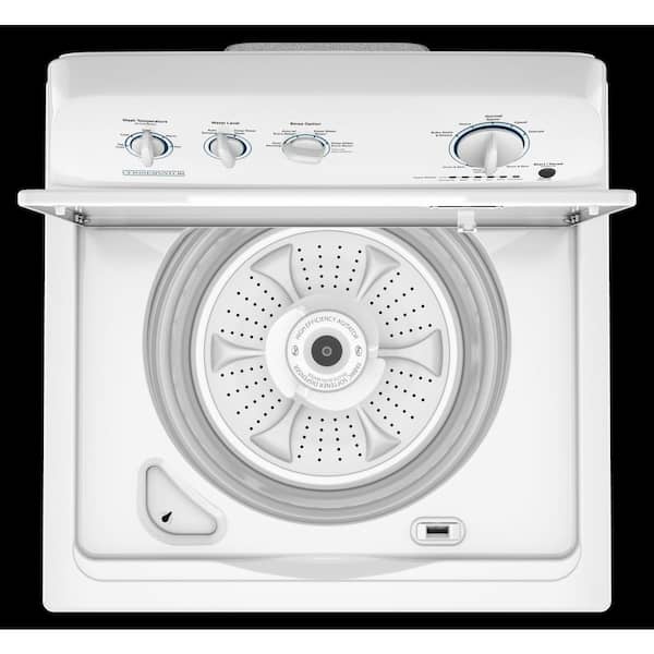 Unbranded 3.8 cu. ft. Top-Load Washer with Dual Action Agitator, 8 Wash Cycles, Stainless Steel Tub, in White VWW3809RW