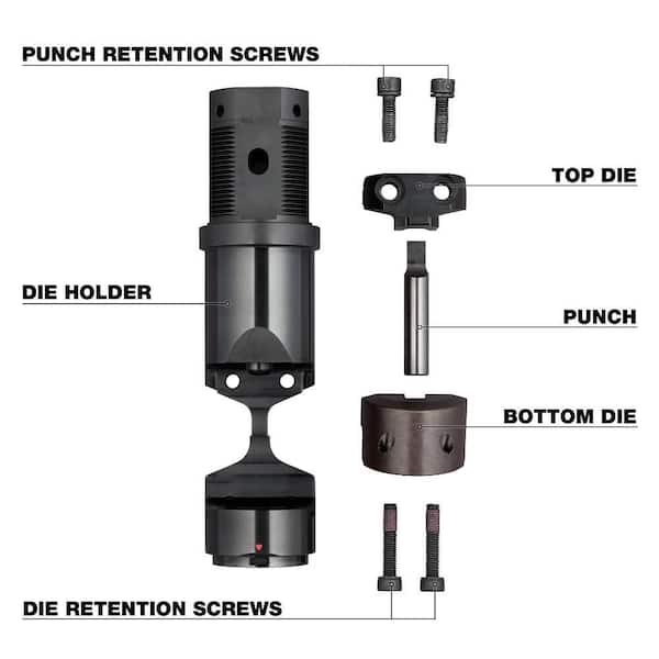 Milwaukee M18 FUEL 10-Gauge Nibbler Die Holder Kit 48-44-0276