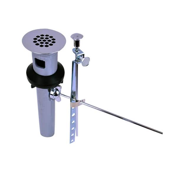 Watco 1-1/4 in. X 8-1/2 in. Plastic IdealLav Lavatory Drain and Cast Brass Grid Strainer in Chrome