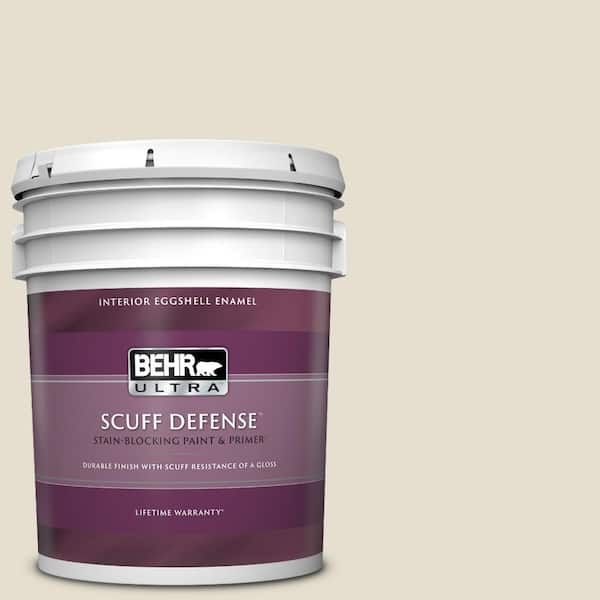 BEHR ULTRA 5 gal. #GR-W12 Confident White Extra Durable Eggshell Enamel Interior Paint & Primer