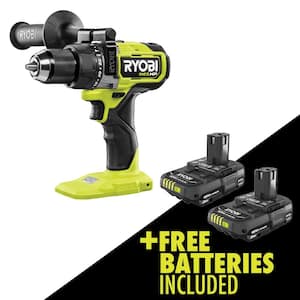 ONE+ HP 18V Brushless Cordless 1/2 in. Hammer Drill with FREE 2.0 Ah Battery (2-Pack)