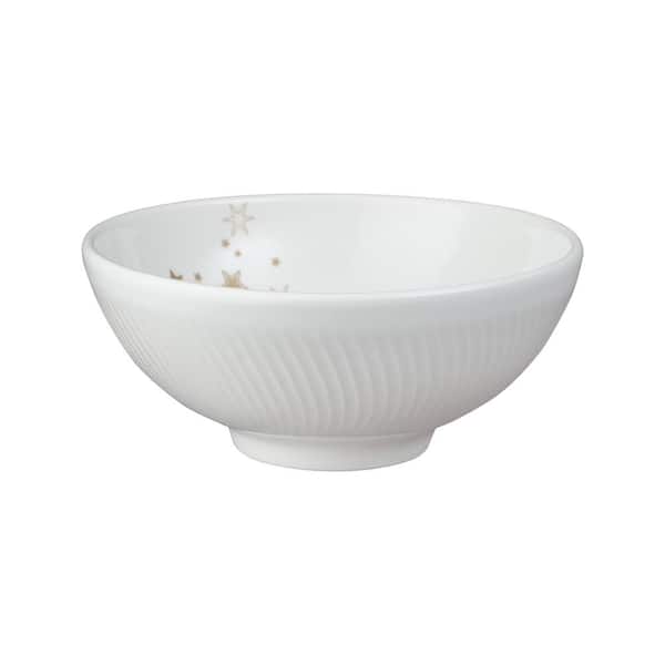 Denby Porcelain Arc White Stars Small Bowl 10.5 oz.