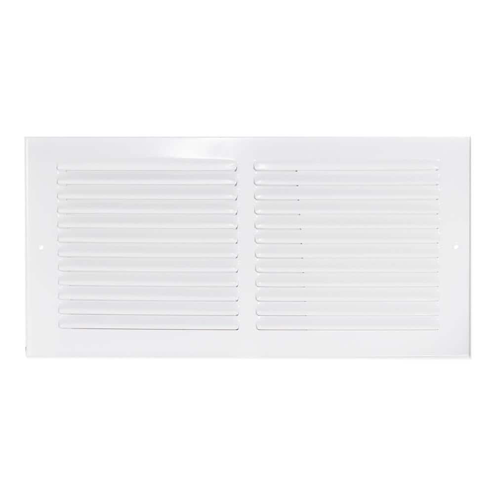 White Powder Coated Steel Wall Mount Air Grille