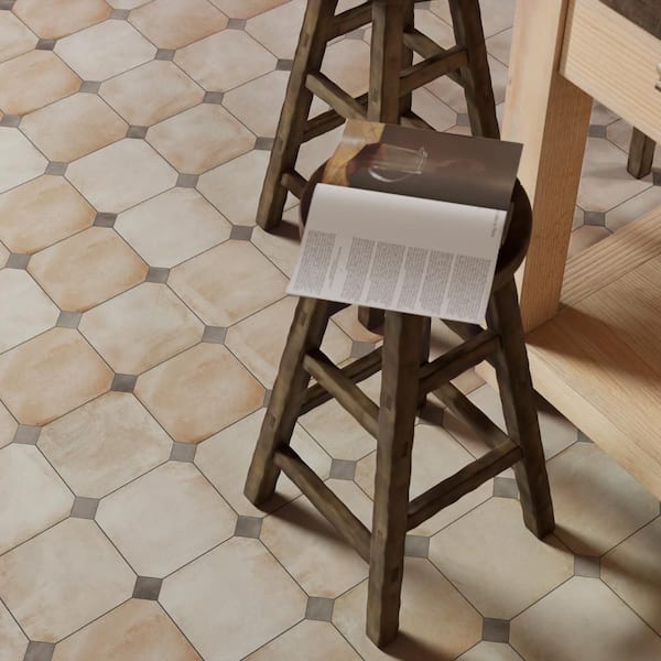 Laverton Octagon Arena with Taco Grafito 8 in. x 8 in. Porcelain Floor and Wall Tile (11.25 sq. ft. /Case)