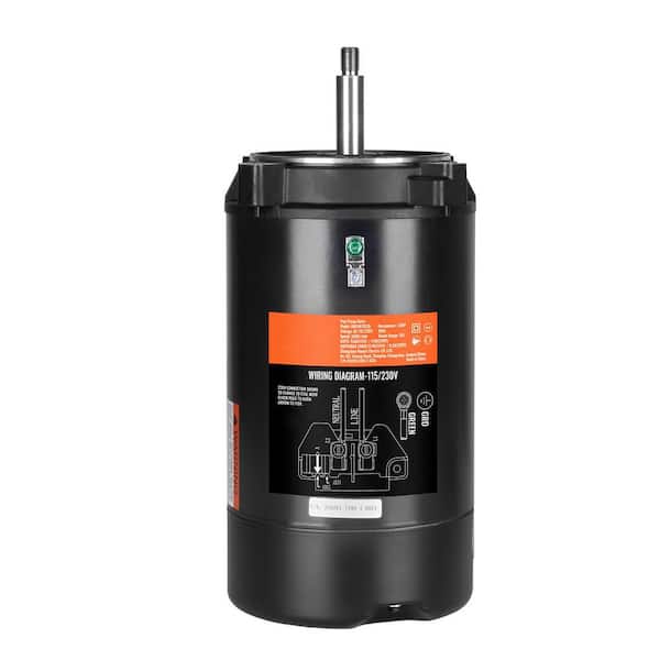 SKYSHALO Single Speed 1 HP Pool Pump Motor 56J Frame 115-Volt (9.8 Amp)/230-Volt (4.9 Amp) 3,450 RPM 60Hz Replacement Pool Pump