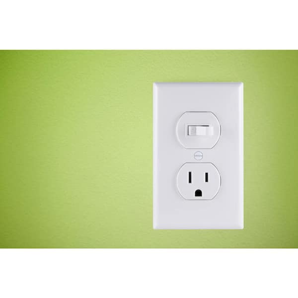 GE Wall Switch & Outlet Combo Single Pole, White