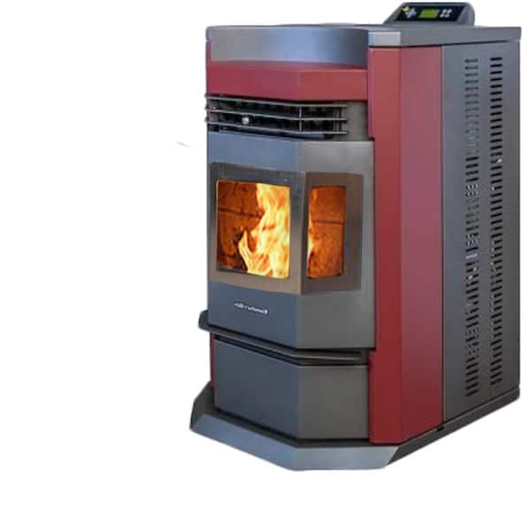 ComfortBilt HP22NSS-Burgundy Pellet Stove 2,800 sq. ft. EPA Certified in  Burgundy and SS Trim HP22NSS-BURG - The Home Depot