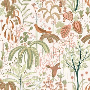 Willow Rainforest Removable Peel and Stick Vinyl Wallpaper, 28 sq. ft.