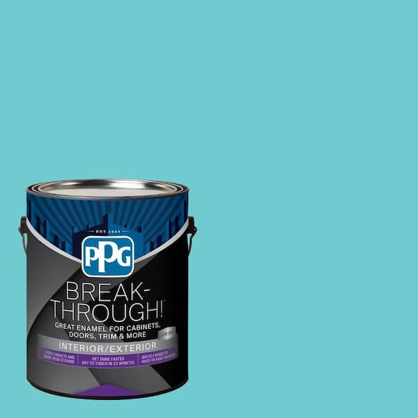 1 gal. PPG1233-5 Tropical Splash Satin Door, Trim & Cabinet Paint