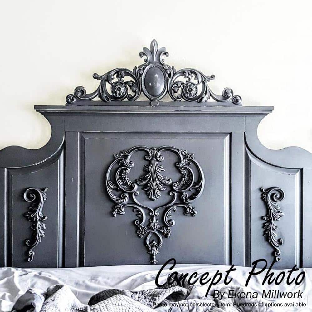 Primed Polyurethane Large Rose Drop Onlay Crown Molding