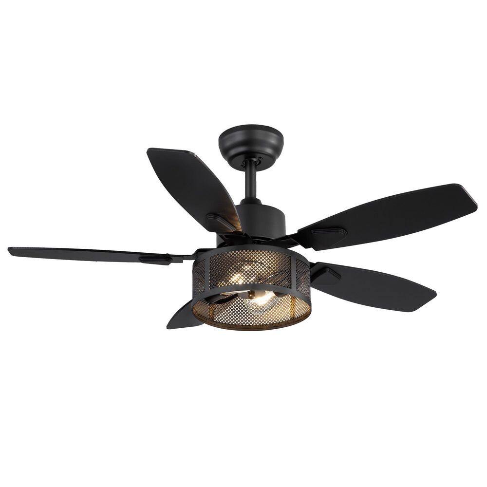 42 in. Black Low Profile Ceiling Fan with Light & Remote, Noiseless Reversible, Downrod & Angled Mount for Indoor Use price history on PriceWatchPro