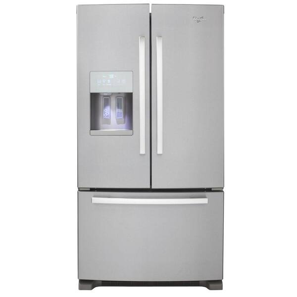 Whirlpool Gold 25.6 cu. ft. French Door Refrigerator in Monochromatic Satina Steel-DISCONTINUED