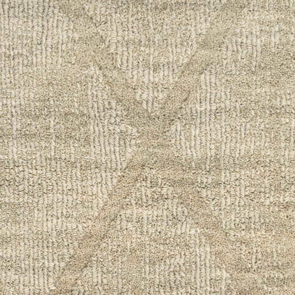 Sage Geometric Handmade Wool 5' x 7' Area Rug