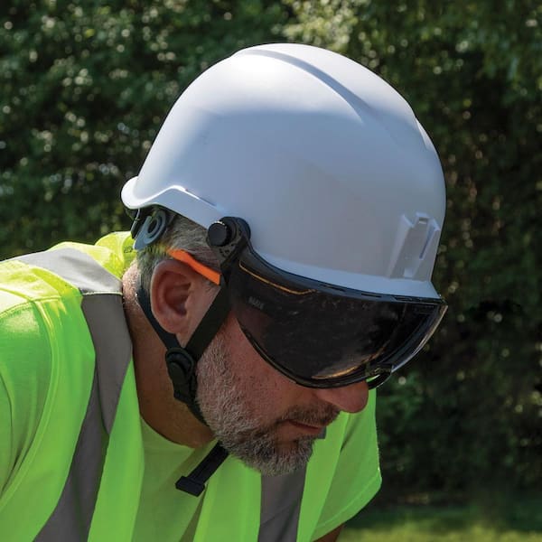 OTOS Safety Protective Eyewear Glasses UV Lens on Work Helmet Hard Hat Cap for sale online 