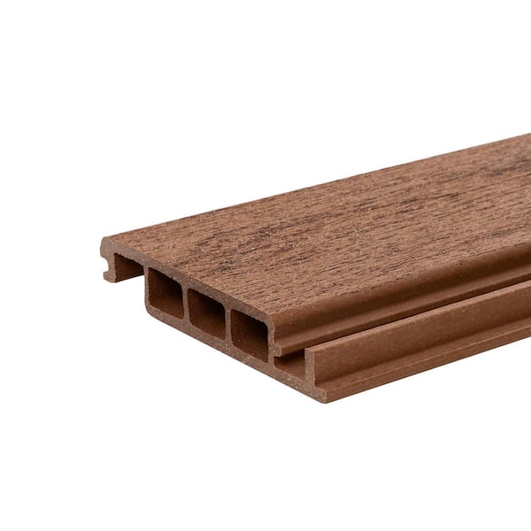 DuxxBak Water-Shedding 1 in. x 6 in. x 20 ft. Boardwalk Grey