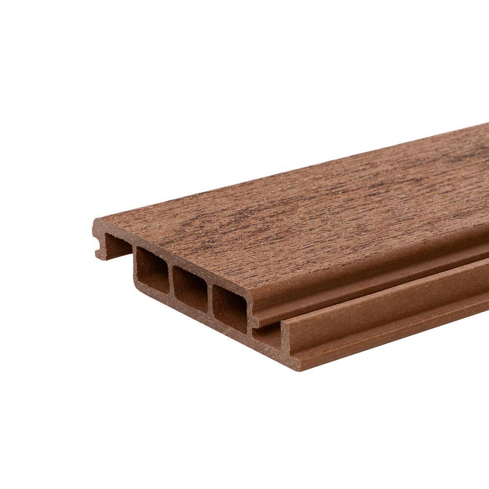 Water-Shedding 5.25 in. Rustic Red Composite Deck Board Sample price history on PriceWatchPro