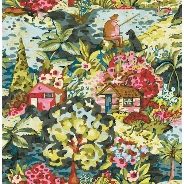 Unbranded Multi le Forestier Vinyl Peel and Stick Removable Wallpaper