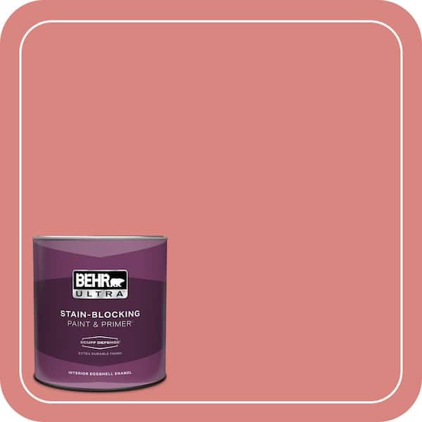 BEHR ULTRA 1 qt. #M160-5 Pink Damask Extra Durable Eggshell Enamel Interior Paint & Primer