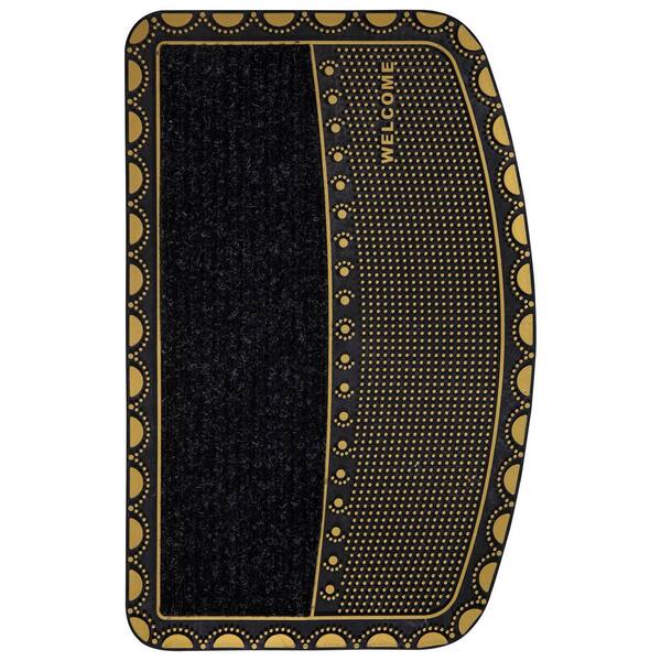 J&V TEXTILES Original Durable Rubber Door Mat, 18x28, Heavy Duty