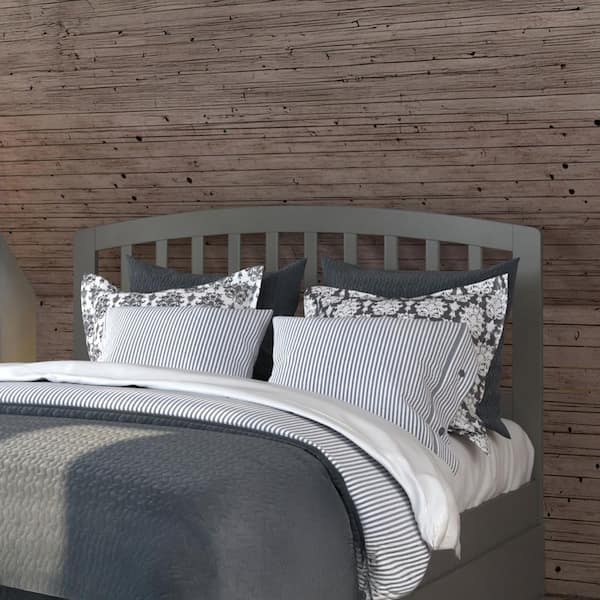 AFI Richmond Grey Solid Wood Full Headboard with Attachable Turbo USB Device Charger