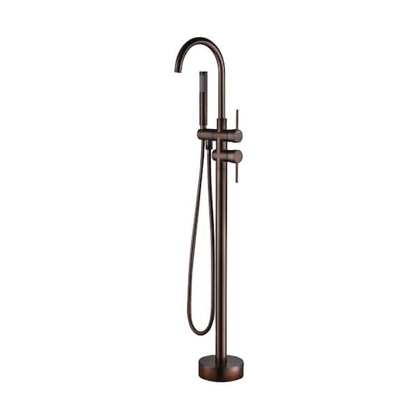 Barclay Products Elora 2-Handle Freestanding Tub Faucet with Hand Shower in Oil Rubbed Bronze