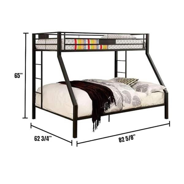 Claren in Black Twin and Queen Bunk Bed