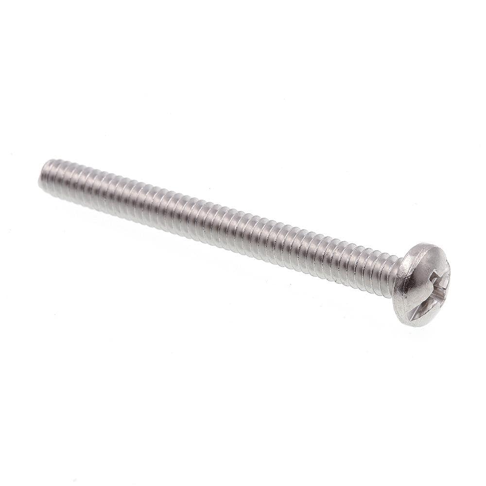 Prime-Line #10-24 x 2 in. Grade 18-8 Stainless Steel Phillips/Slotted Combination Drive Pan Head Machine Screws (50-Pack)