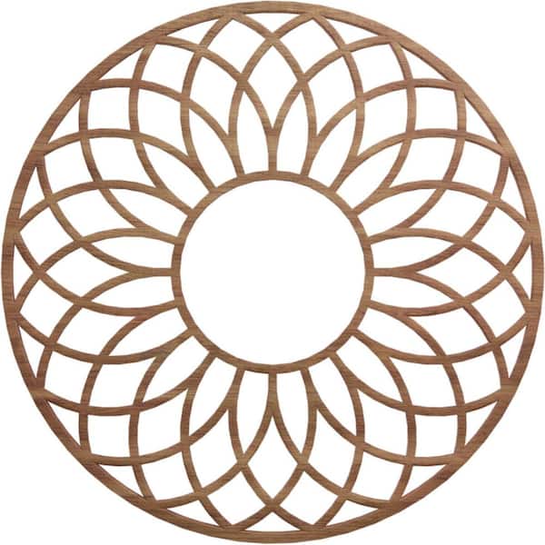Ekena Millwork 0.25 in. x 7.5 in. x 22 in. Wood Medallion Moulding