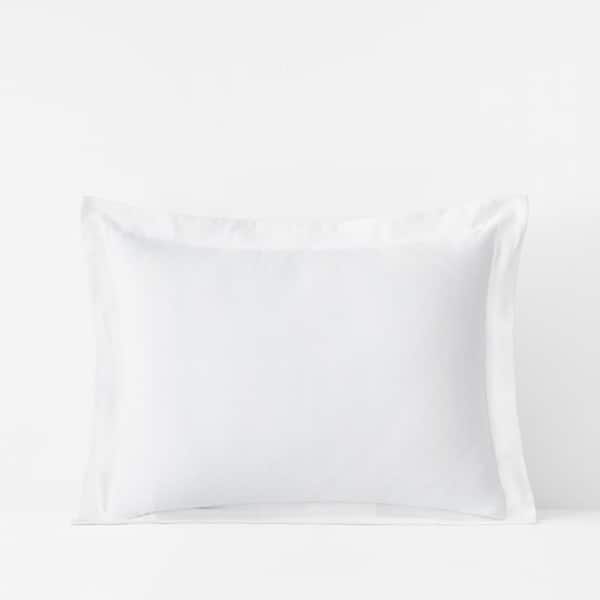 The Company Store Legends Hotel White Velvet Flannel Standard Sham