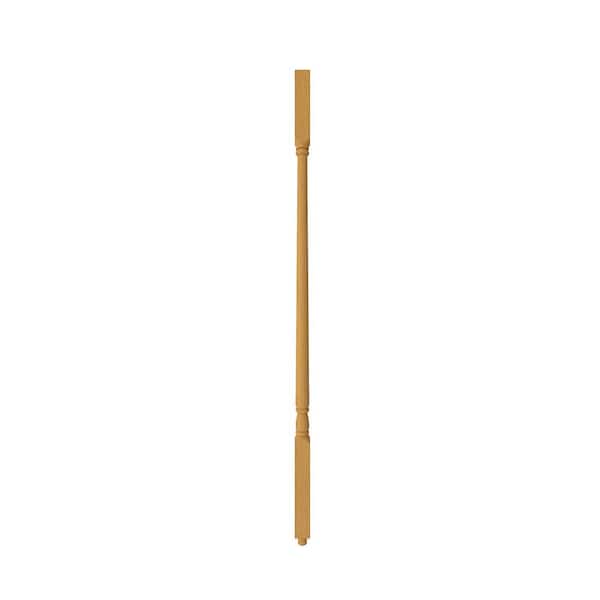 Colonial Elegance Salem Oak 1 1/4 in. x 1 1/4 in. x 39 in. Wood Baluster (6-Pack)