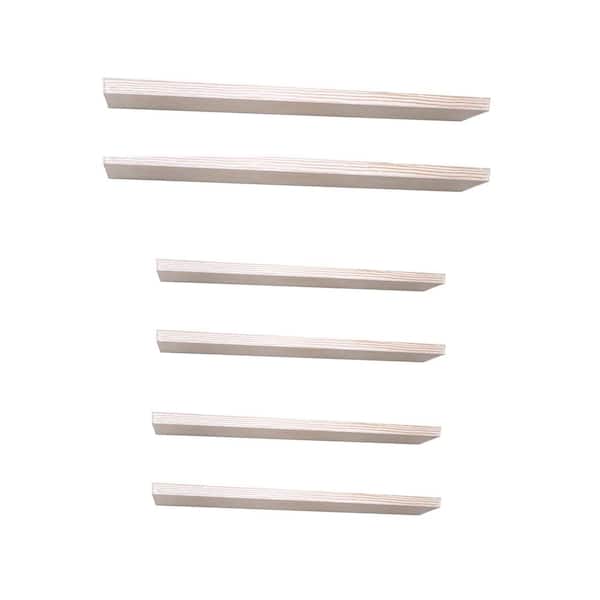 Unbranded Suzy 36" Wall Mount Shelves (2 Pack) w/Suzy 24" Shelves (4 Pack)