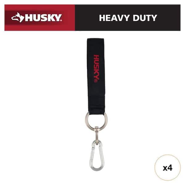 36 in. Heavy Duty Hanging Quick-Release Hooks with Carabiner Strap (4-Count)