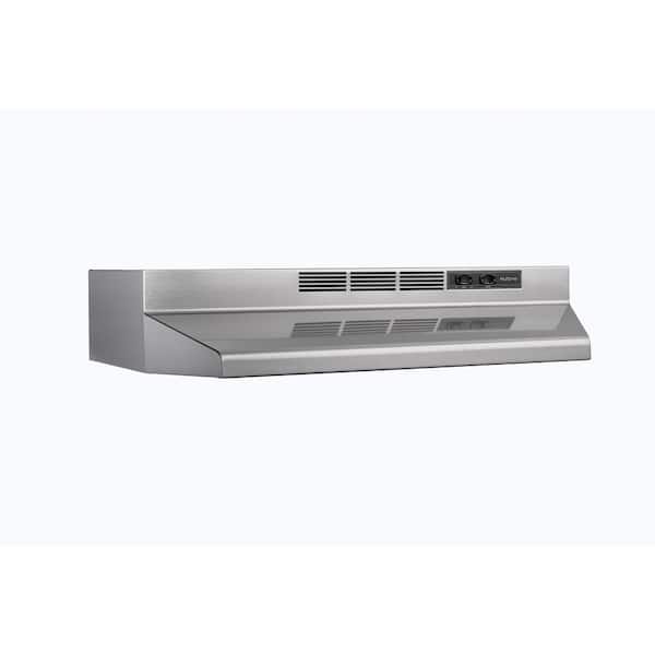 Broan-NuTone RL6200 Series 24-Inch Ductless Under-Cabinet Range Hood in Stainless Steel Finish